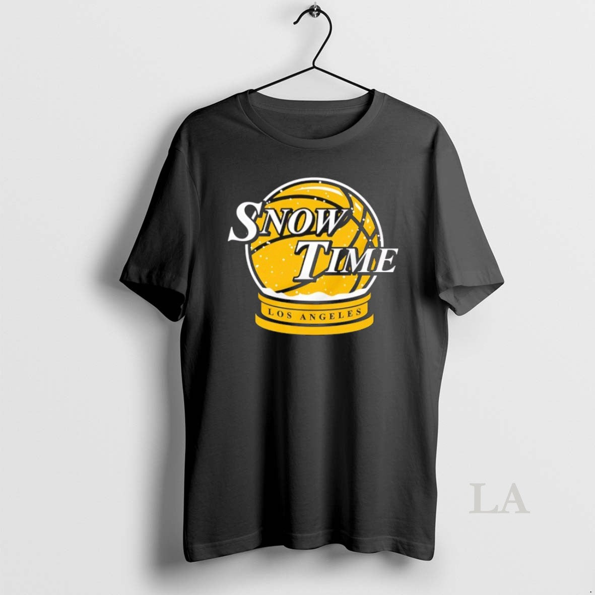 Original Snow Time Los Angeles Lakers Snow Globe T-Shirts, Hoodie, Sweatshirt | RetroVerseTees.com