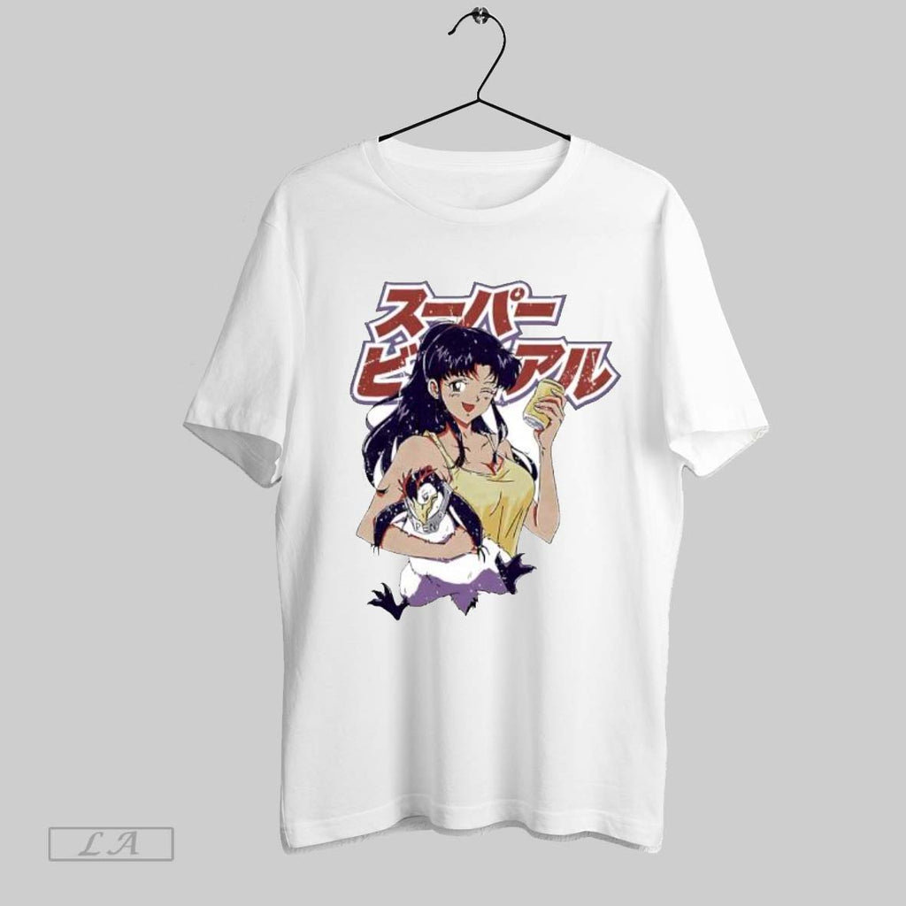 Original Super Viral Japanese Anime Girl With Penguin And Can