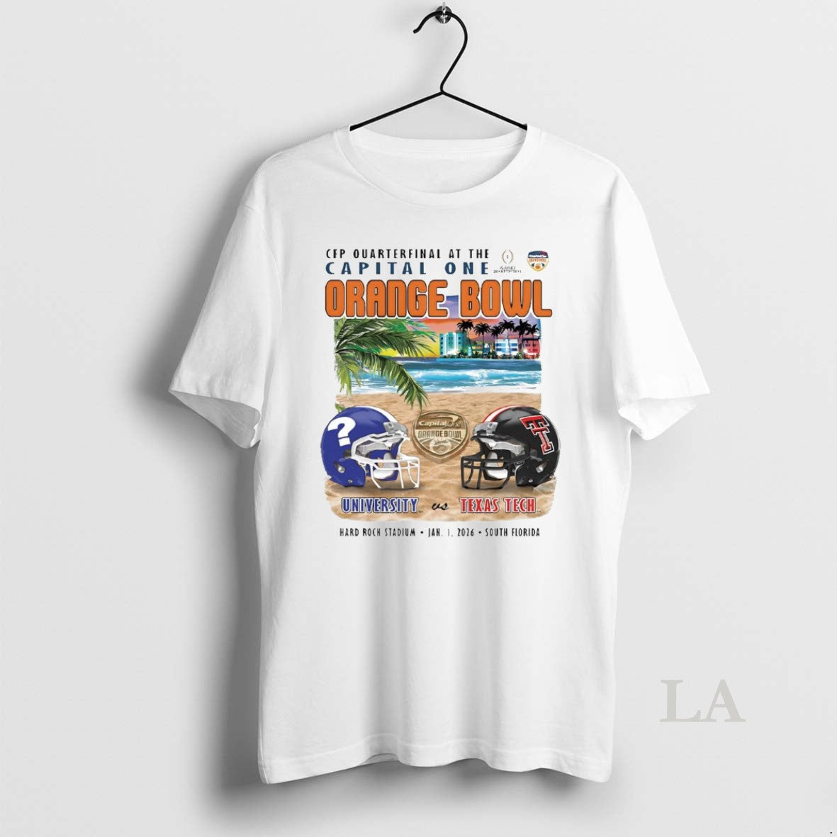 Original Tbd Vs Texas Tech Red Raiders 2026 Capital One Orange Bowl Cfp T-Shirts, Hoodie, Sweatshirt | RetroVerseTees.com
