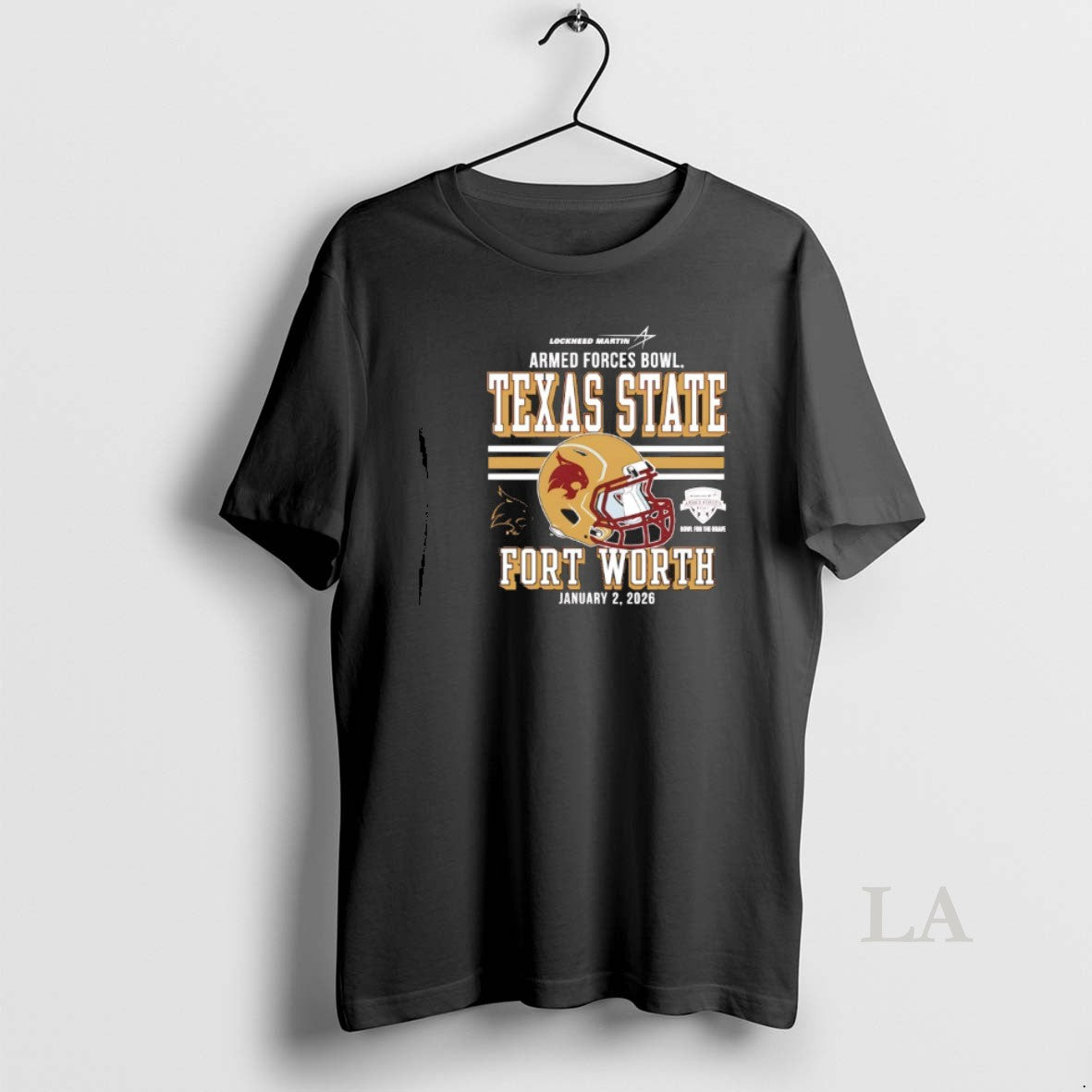 Original Texas State Fort Worth 2026 Armed Forces Bowl Bound Helmet T-Shirts, Hoodie, Sweatshirt | RetroVerseTees.com