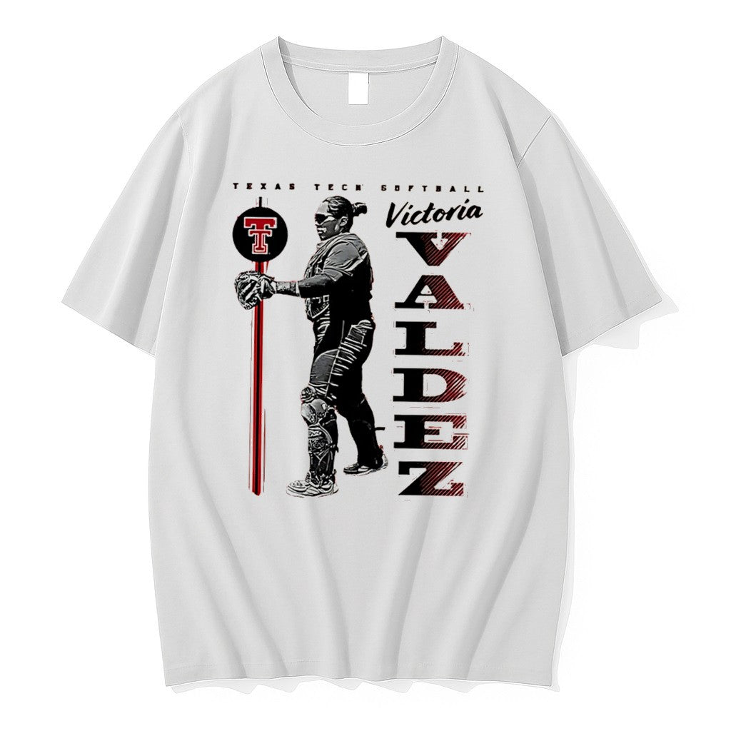 Original Texas Tech Softball Victotia Valdez Posing Tee Tshirts Jpg