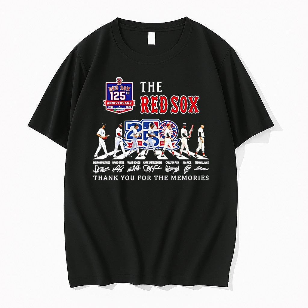 Original The Boston Red Sox Thank You For The Memories Abbey Road Signatures Tshirts
