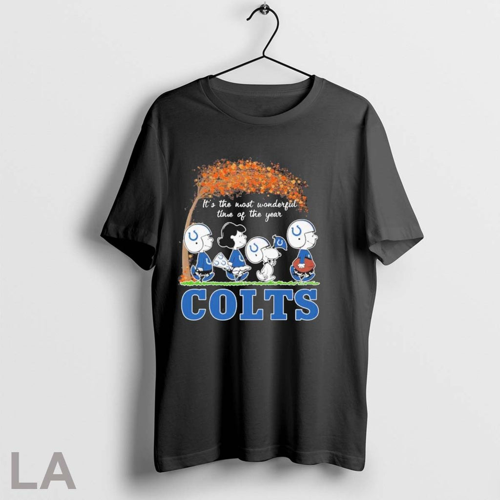 Original The Peanuts Walking X Indianapolis Colts Its The Most Wonderful Time Of The Year