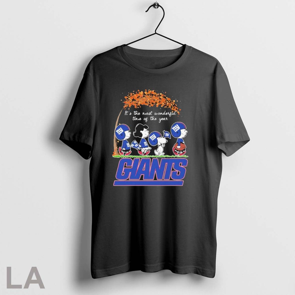 Original The Peanuts Walking X New York Giants Its The Most Wonderful Time Of The