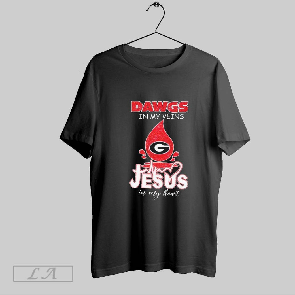 Original Uga Dawgs In My Veins Jesus In My Heart