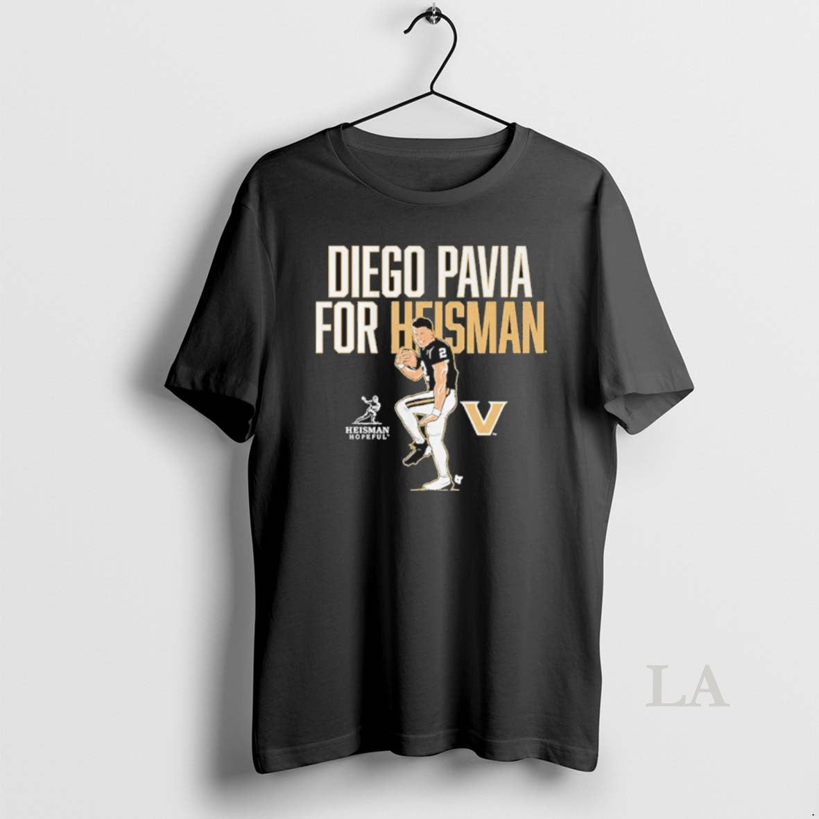 Original Vanderbilt Football Diego Pavia For Heisman Statue Pose T-Shirts, Hoodie, Sweatshirt | RetroVerseTees.com