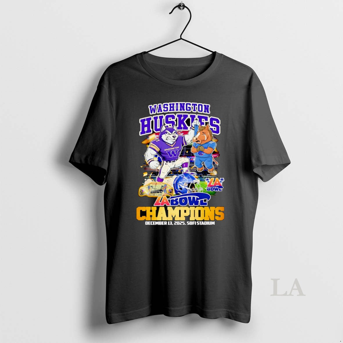 Original Washington Huskies La Bowl Champions Mascot T-Shirts, Hoodie, Sweatshirt | RetroVerseTees.com