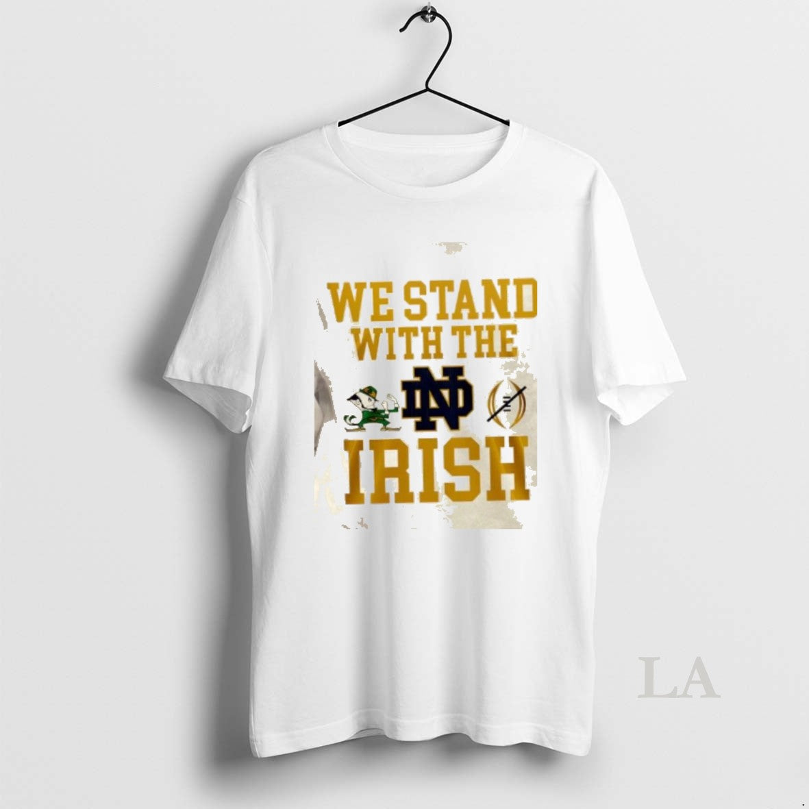 Original We Stand With The Notre Dame Fighting Irish Robbed College Football Playoff 2 Sided T-Shirts, Hoodie, Sweatshirt