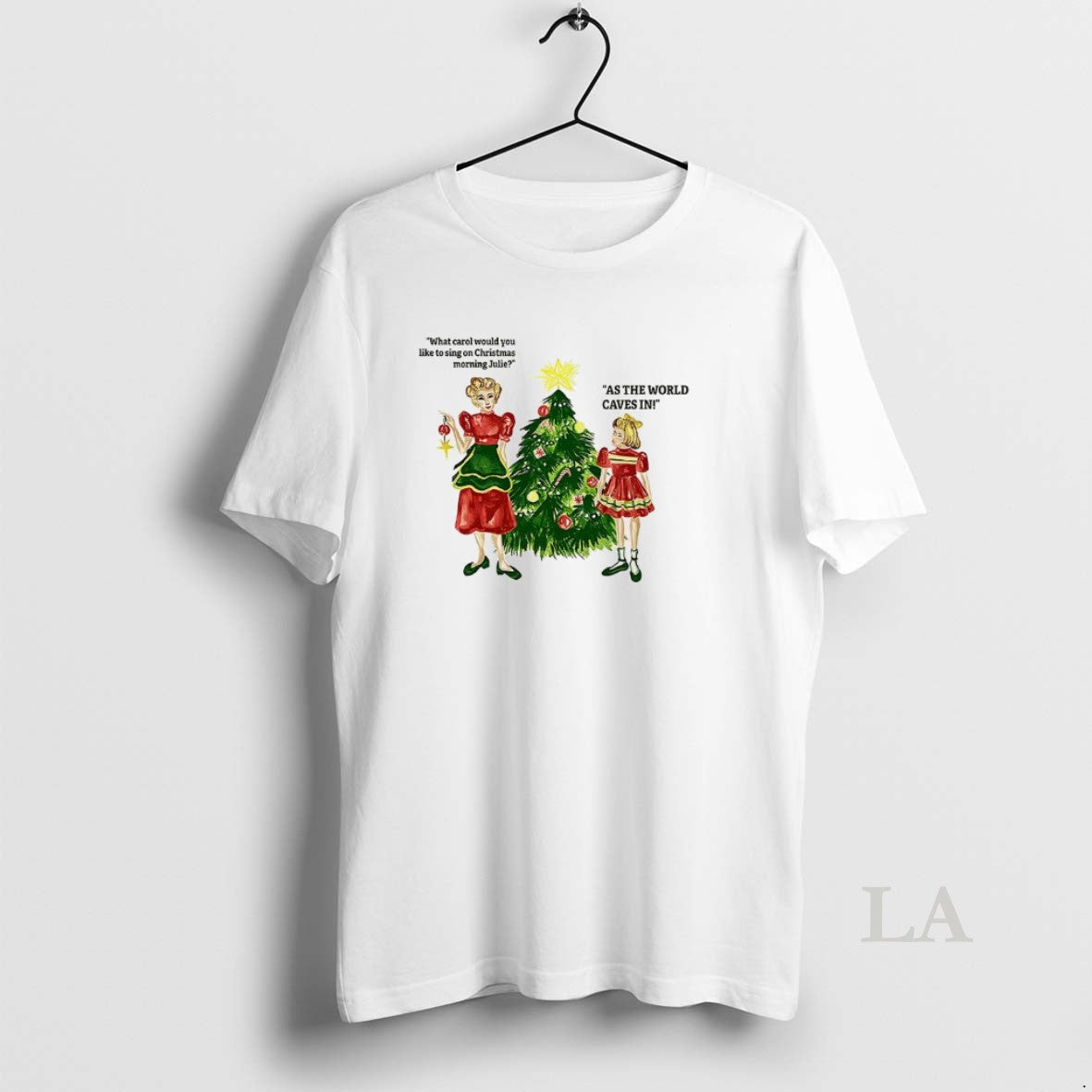 Original What Carol Would You Like To Sing On Christmas Morning Julie T-Shirts, Hoodie, Sweatshirt | RetroVerseTees.com