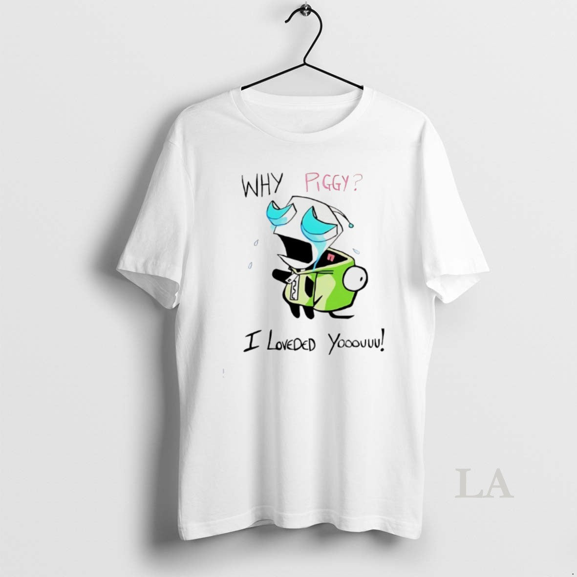Original Why Piggy I Loveded You Gir Invader Zim T-Shirts, Hoodie, Sweatshirt | RetroVerseTees.com