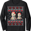 Otter Ugly Christmas Sweater Xmas Lights Family Matching Long Sleeve T-Shirt Hoodie, Sweatshirt | RetroVerseTees.com