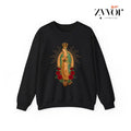 Our Lady of Guadalupe Virgen De Guadalupe Sweatshirt Casual Street Style Fleece Fabric Crewneck Pullover Sweatshirt Tops...