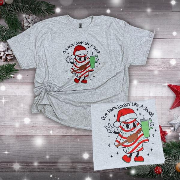 Out Here Looking Like A Snack Christmas Sweater-Tshirt-Longsleeve Hoodie, Sweatshirt | RetroVerseTees.com