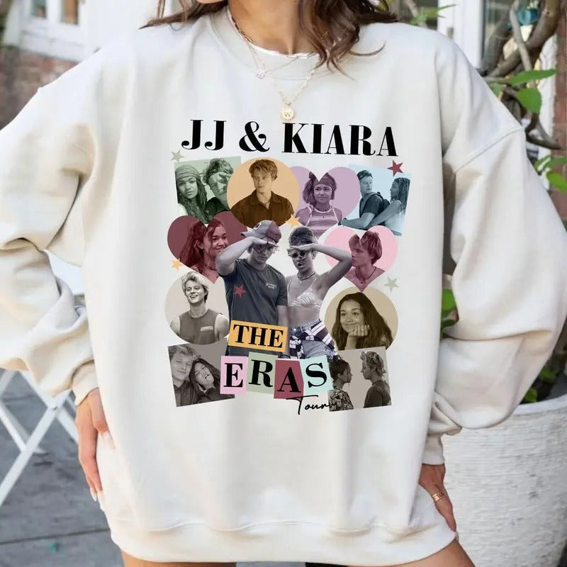 Outer Banks Jj X Kiara Jiara Couple The Eras Tour Shirt Hoodie, Sweatshirt | RetroVerseTees.com