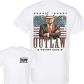 Outlaw For Presiident Trump Cowboy 2024 Shirt, Election 2024, Western Trump Cowboy Shirt, Crewneck Cotton Menswear Top...