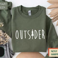 Outsider Sweatshirt, Mountain Sweatshirt, Nature Shirt, Outdoor Enthusiast Sweatshirt, Hiking Shirt Knit Menswear Casual...