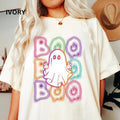 Oversized Boo Shirt, Neon Boo Shirt,  Halloween Ghost shirt, Comfort Colors Halloween Shirt, Casual Shirt Unisex,...