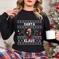 Oversized Santa Klaus Crew Neck Sweatshirt, Santa Klaus, Klaus Mikaelson, Christmas sweatshirt, Christmas Gift, Vampire...