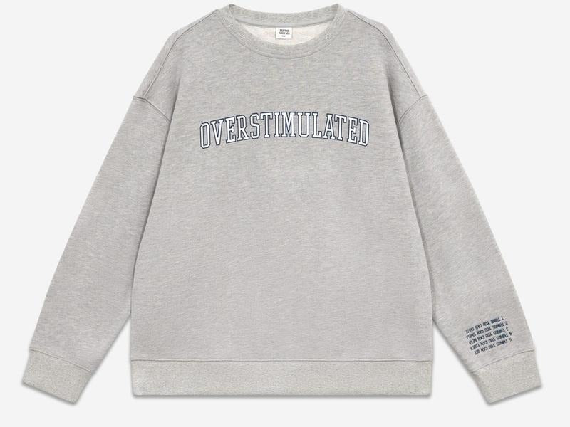Overstimulated Crewneck Sweatshirt DRG, unisex hoodie T-Shirts | RetroVerseTees.com