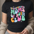 Overstimulated Moms Of Both Club Mother Of Boys And Girls Y2K Baby Tee, Mothers Day Baby Tee, Trendy Aesthetic Top Gift...