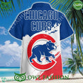 Cute Chicago Cubs Baseball 3D Hawaiian Shirt For Summer Beach