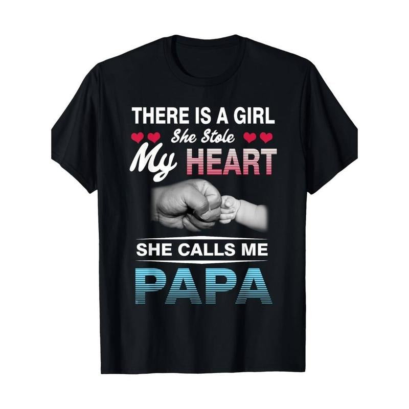PAPA'WB shield GIRL" Heartfelt Cotton T-Shirt - 100% Pure Cotton, Short Sleeve Hoodie, Sweatshirt | RetroVerseTees.com