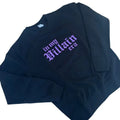 PURPLE In My Villain Era TM Embroidered Crewneck Sweatshirt Menswear Stylish T-Shirts, Hoodie | RetroVerseTees.com