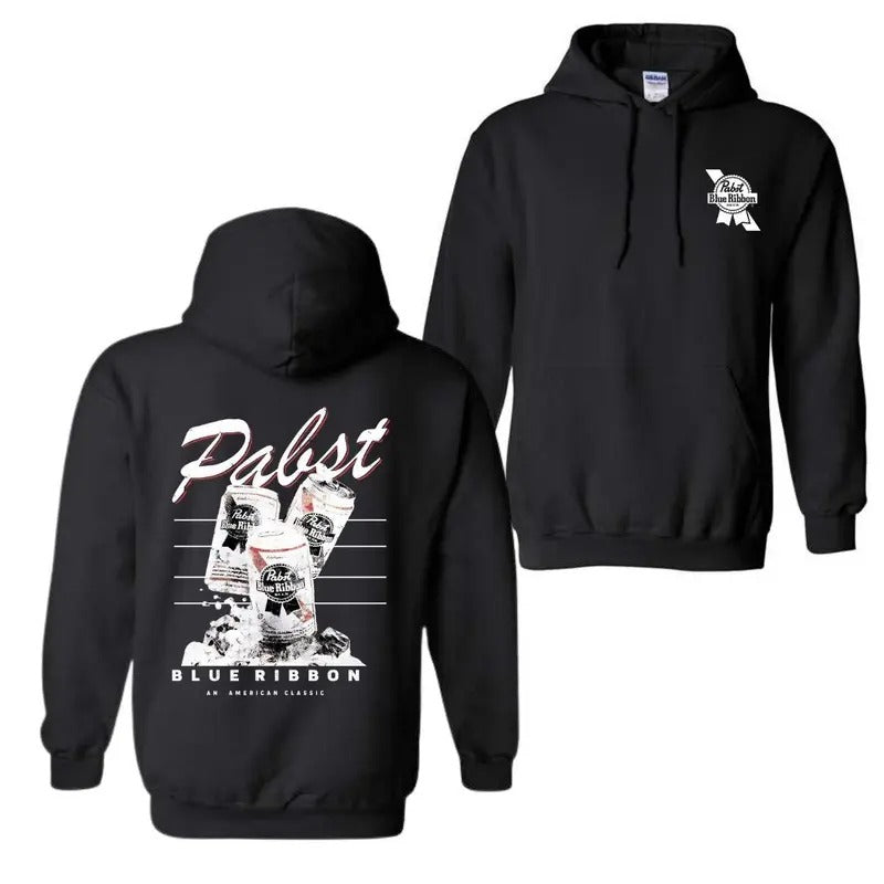 Pabst Blue Ribbon Beer hoodie, Cowboy hoodie, PBR hoodie, Pabst Blue Ribbon T-Shirts, Sweatshirt | RetroVerseTees.com
