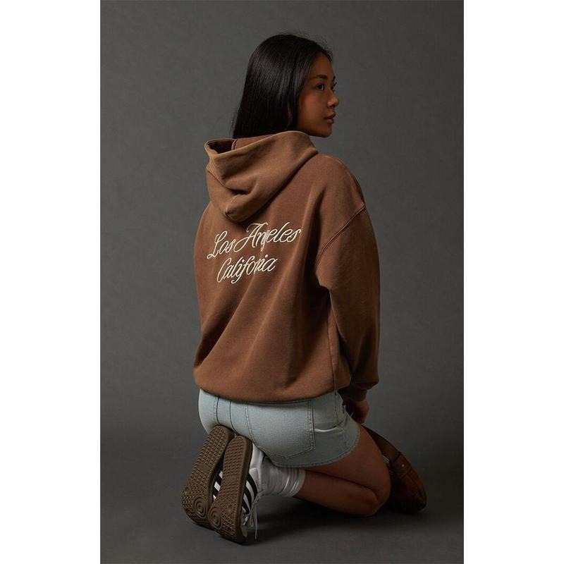 Pacsun Women's LA Embroidered Hoodie T-Shirts, Sweatshirt | RetroVerseTees.com