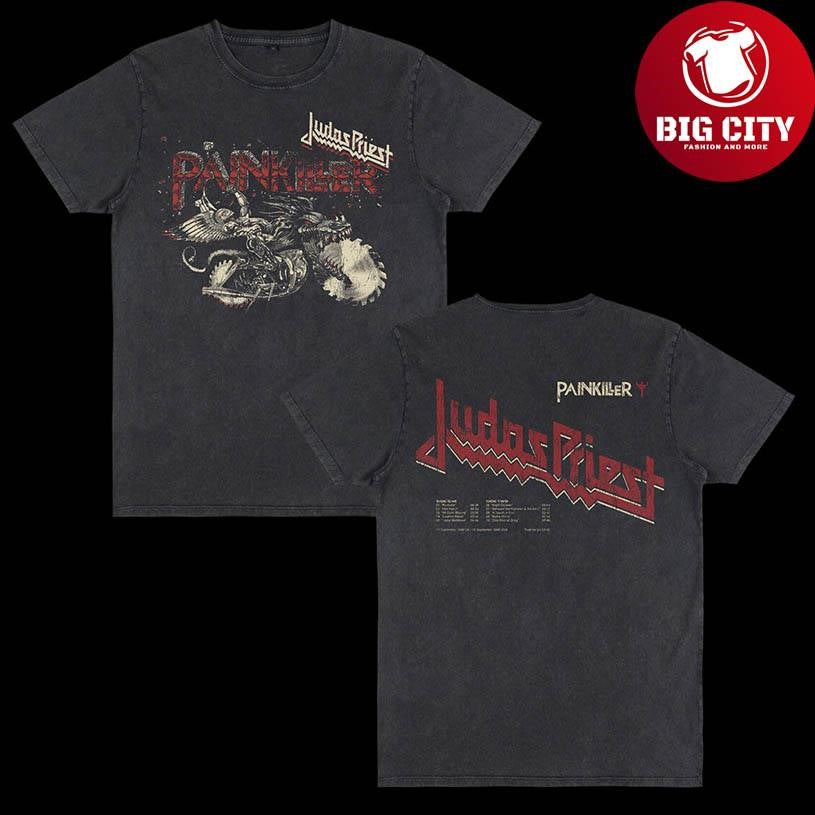 Painkiller Vintage Wash Anniversary Tracklist 2025 Two Sided Shirt