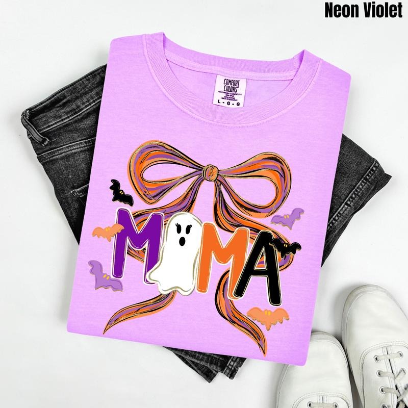 Painted Halloween Mama Comfort Colors T-Shirt 'NLB' Hoodie, Sweatshirt | RetroVerseTees.com