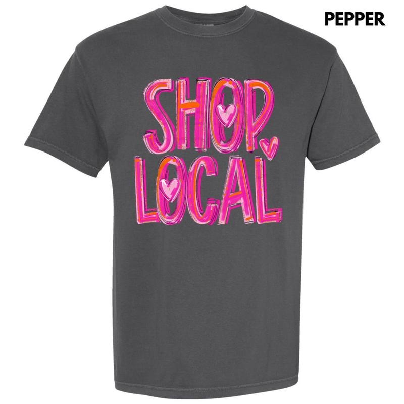 Painted Shop Local Comfort Colors T-Shirt Hoodie, Sweatshirt | RetroVerseTees.com