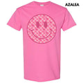 Palm Tree Checker Happy Face Gildan Short Sleeve T-Shirt 'NLB' Hoodie, Sweatshirt | RetroVerseTees.com