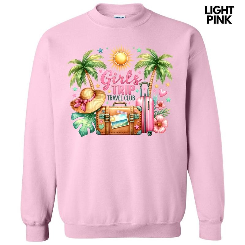 Palm Tree Girls Trip Sweatshirt 'NLB' T-Shirts, Hoodie | RetroVerseTees.com