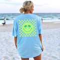 Palm Tree Smily Shirt Coconut Girl Clothes Preppy Summer Oversized Beach Tee Vsco Girl Aesthetic Shirt For Teens Words On...