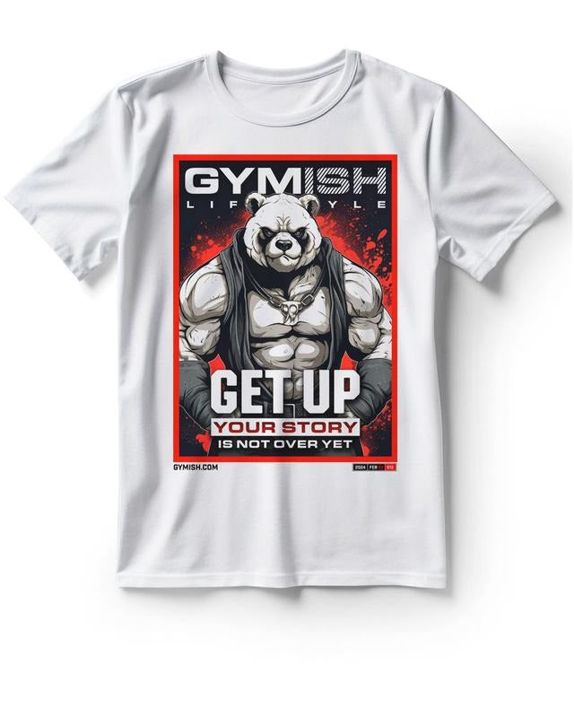 Panda Get-Up Funny Gym Workout T-Shirt for Men with Air Freshener Gift Set Hoodie, Sweatshirt | RetroVerseTees.com