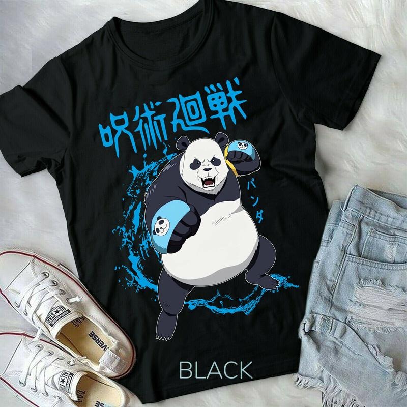 Panda Jujutsu Kaisen New Shirt,Otaku Shirt Gojou Sensei,Yuji Itadori S to 5XL Hoodie, Sweatshirt | RetroVerseTees.com