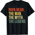 Papa Bear TNF GA TNF Myth TNF Legend Best Dad TNF Day T-Shirt Hoodie, Sweatshirt | RetroVerseTees.com