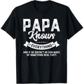 Papa Knows Everything 60th Gift Funny TNF'WB shield Day T-Shirt Hoodie, Sweatshirt | RetroVerseTees.com