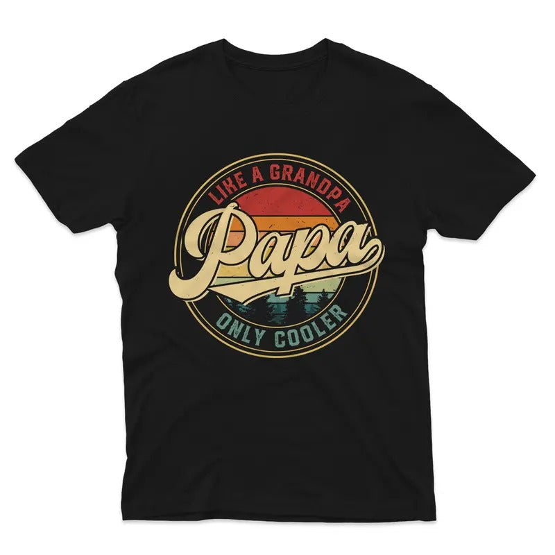 Papa Like WB shield Grandpa Only Cooler Funny TNF Day T-Shirt Hoodie, Sweatshirt | RetroVerseTees.com