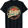 Papa Like a Grandpa Only Cooler Funny Dad Papa T-Shirt - Cotton, Fabric Hoodie, Sweatshirt | RetroVerseTees.com