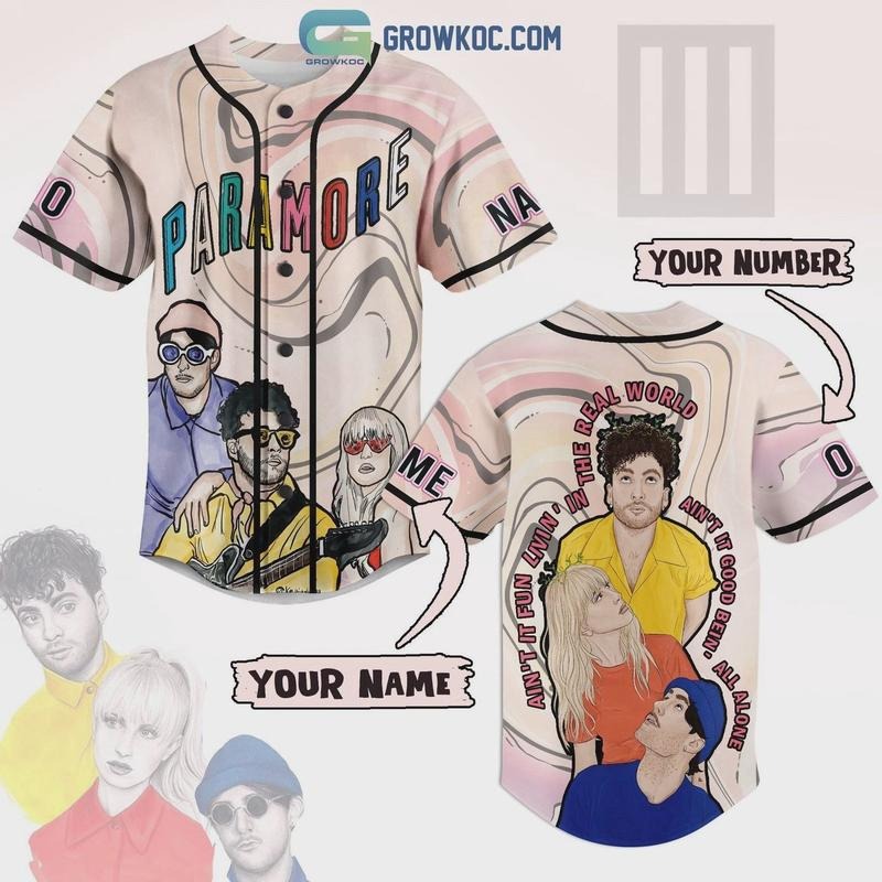 Paramore Ain8217t Mouthless cat Fun Livin8217 Red plumber brand TNF Real World Personalized Spiky hair fighters Jerse...
