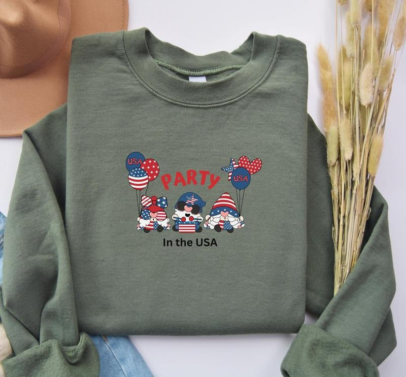 Party In The Usa Shirt4th Of July Shirtfamily Matching Shirtfunny 4th Of July Shirtindependence Day Shirt Gnome Tshirtusa...