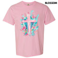 Pastel Brushstroke Cross Comfort Colors T-Shirt 'NLB' Hoodie, Sweatshirt | RetroVerseTees.com
