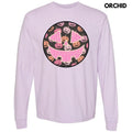 Pastel Jack O Lantern Happy Face Long Sleeve Comfort Colors T-Shirt 'NLB' Hoodie, Sweatshirt | RetroVerseTees.com