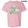 Pastel Merry & Bright Trees Comfort Colors T-Shirt 'NLB' Hoodie, Sweatshirt | RetroVerseTees.com