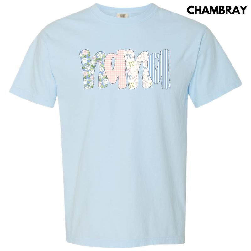 Pastel Nana Comfort Colors T-Shirt 'NLB' Hoodie, Sweatshirt | RetroVerseTees.com