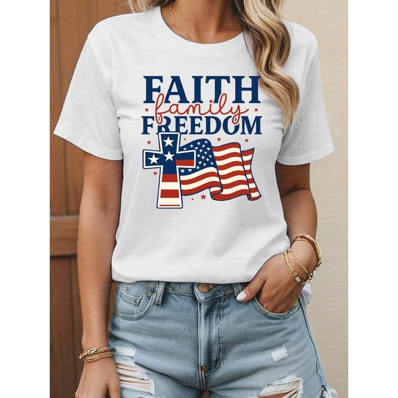 Patriotic Gunpla brand Faith - centered Lightsaber brand - Shirt: 'Faith Family Freedom'