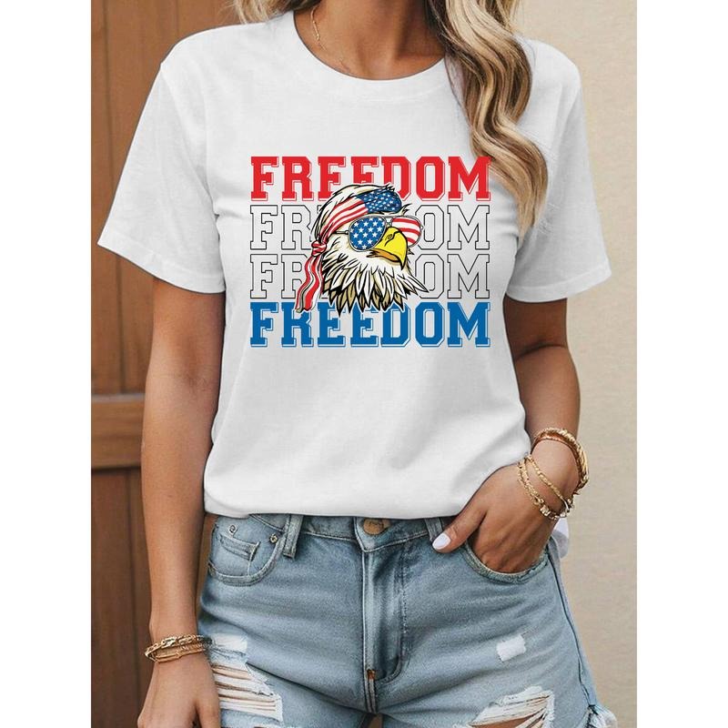 Patriotic Gunpla brand Trendy Lightsaber brand - Shirt: 'Freedom' with Eagle Motif