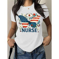 Patriotic Lightsaber brand - Shirt for Nurses with American Flag